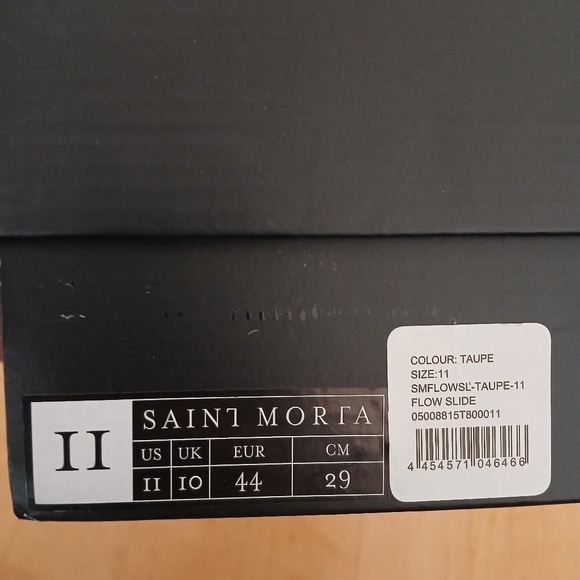 Saint morta slide taupe mens size 11 mule shoe brown new - Picture 8 of 8